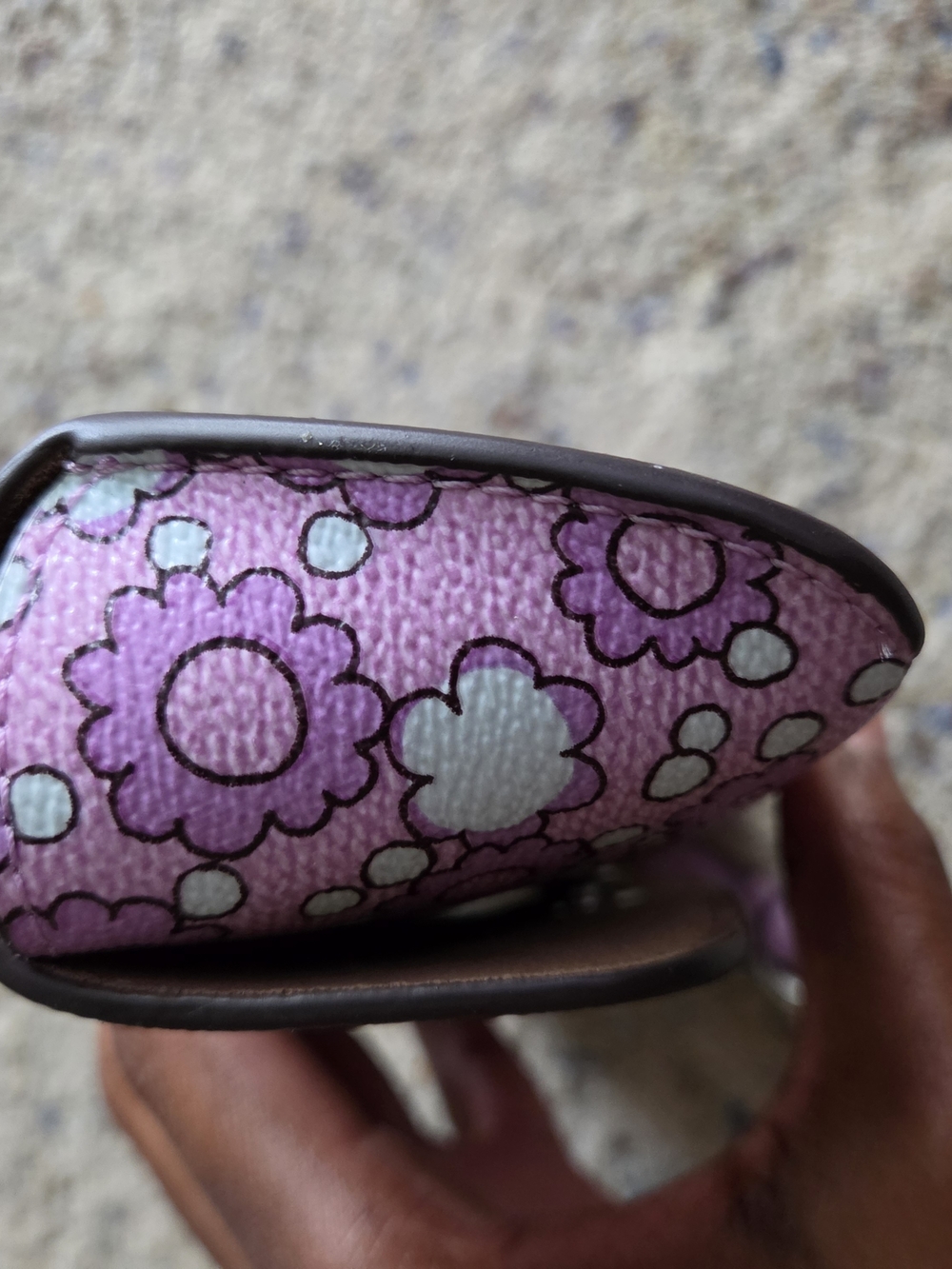 Coach Purple Floral Sunglasses Case - Picture 6 of 7